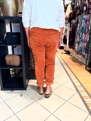 Rib Broek Ellen - Terracotta