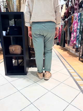 Wendy Trendy Jog Pants - Army Groen