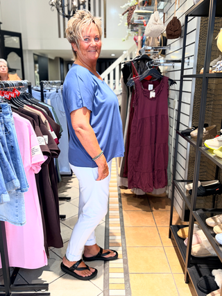 Oversized Shirt Stella - Jeans Blauw