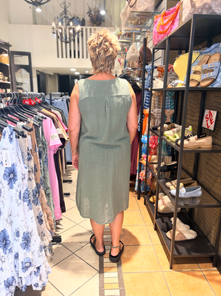 Jurk Linny - Army Groen