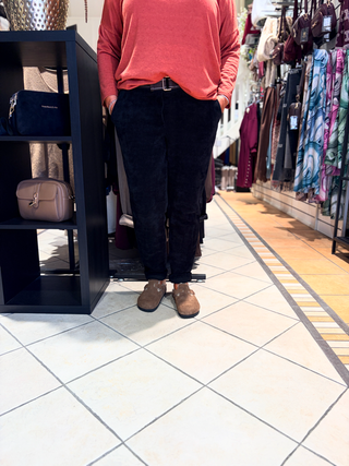 Rib Broek Ellen - Zwart