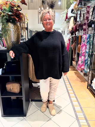 Oversized Trui Linda - Zwart