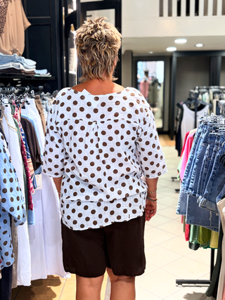 Blouse Dots Wit