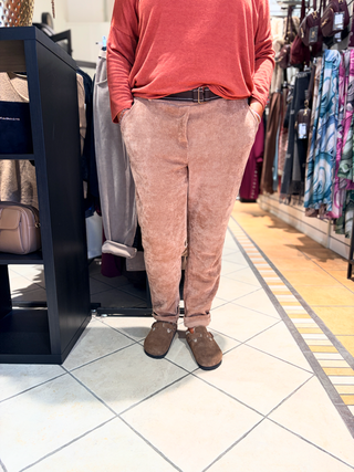 Rib Broek Ellen - Cognac