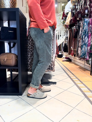 Rib Broek Ellen - Army Groen