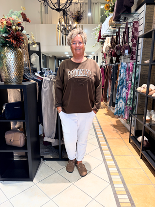 Sweater Brooklyn - Donker Bruin