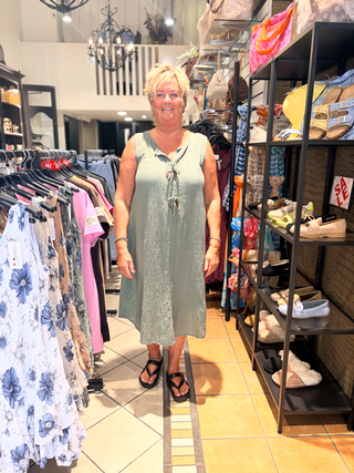 Jurk Linny - Army Groen