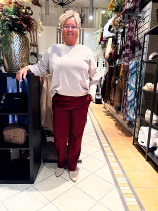 Stretch Broek Nadine - Bordeaux
