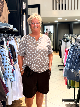 Blouse Dots Taupe