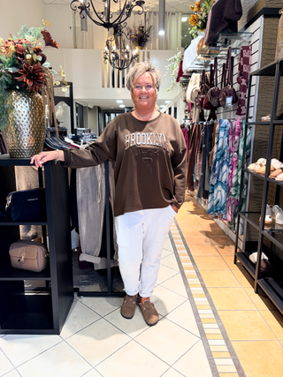 Sweater Brooklyn - Donker Bruin