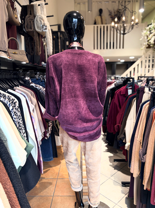 Rib Sweater Juul - Aubergine