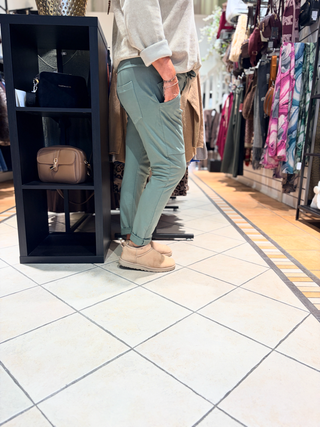 Wendy Trendy Jog Pants - Army Groen