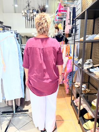 Blouse Amy - Bordeaux
