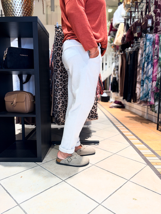 Rib Broek Ellen - Off White