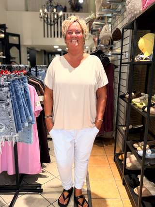 Oversized Shirt Stella - Licht Beige
