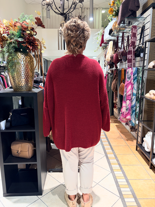 Oversized Trui Linda - Bordeaux