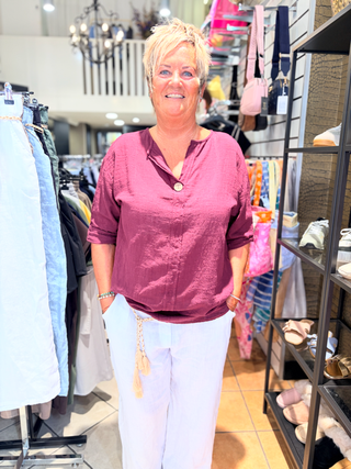 Blouse Amy - Bordeaux