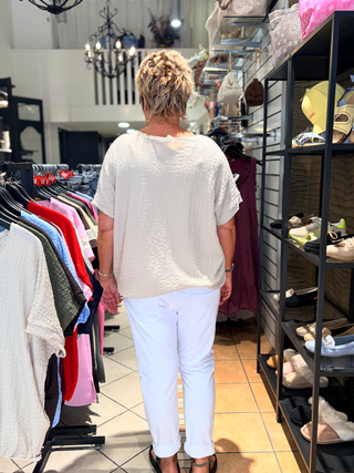 Top Marleen - Licht Beige
