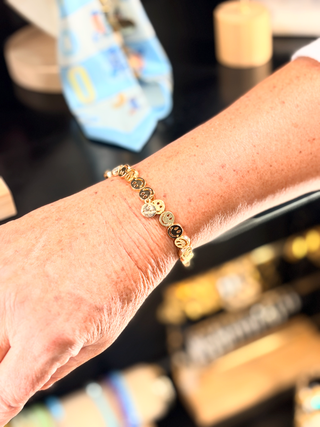 Armband Smiley - Goud