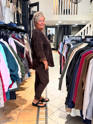 Rib Sweater Juul - Donker Bruin