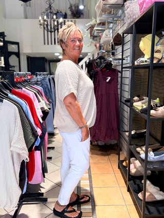 Top Marleen - Licht Beige