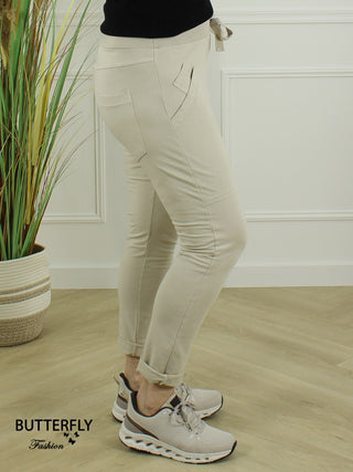 Wendy Trendy Jog Pants - Beige