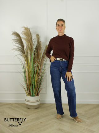 Fijn Brei Top Julia - Coffee