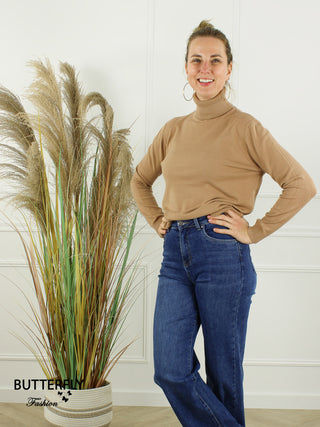 Fijn Brei Top Adele - Camel