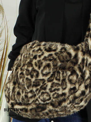 Tas Faux Fur - Apricot