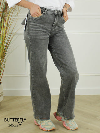Goodies Wide Leg Jeans Grijs