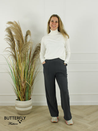 Stretch Broek Melissa Grijs