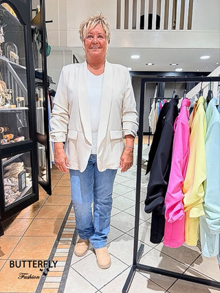 Oversized Blazer Joyce - Licht Beige