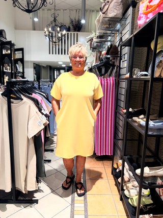 Comfy Jurk Life Soft Geel
