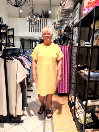 Comfy Jurk Life Soft Geel