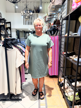 Comfy Jurk Life Army Groen