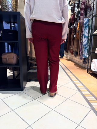 Stretch Broek Nadine - Bordeaux