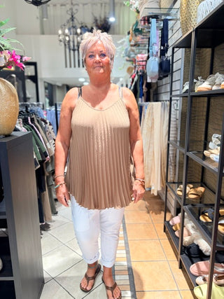 Top Plisse Sylvia - Toffee