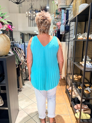 Top Plisse Janny - Aqua