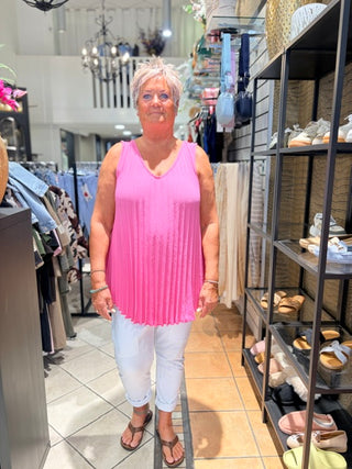 Top Plisse Janny - Roze
