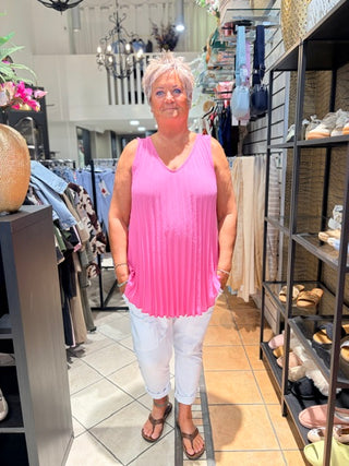Top Plisse Janny - Roze