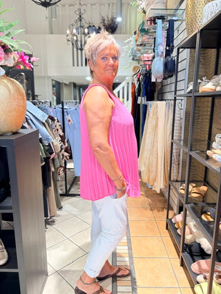 Top Plisse Janny - Roze