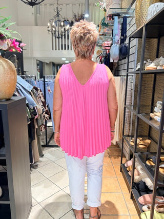 Top Plisse Janny - Roze