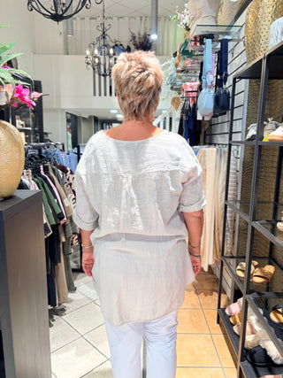 Blouse Amy - Licht Beige