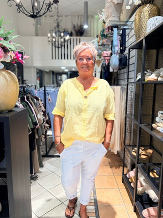 Blouse Amy - Geel