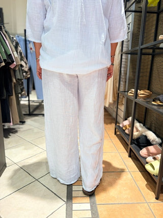 Linnen Broek Emily - Wit