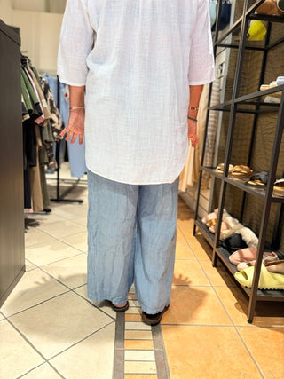 Linnen Broek Emily - Jeans Blauw