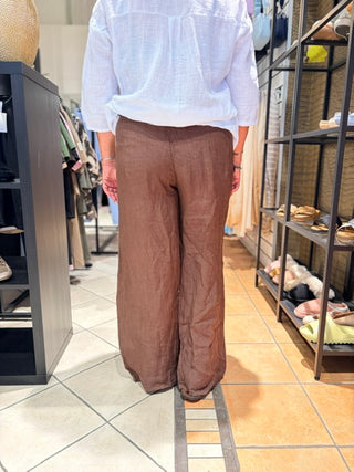 Linnen Broek Emily - Coffee