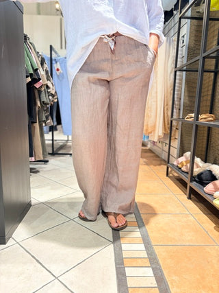 Linnen Broek Emily - Taupe