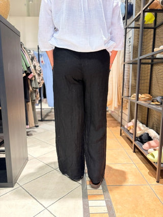 Linnen Broek Emily - Zwart
