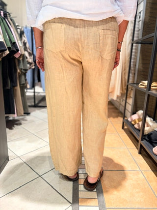 Linnen Broek Jasmine - Toffee